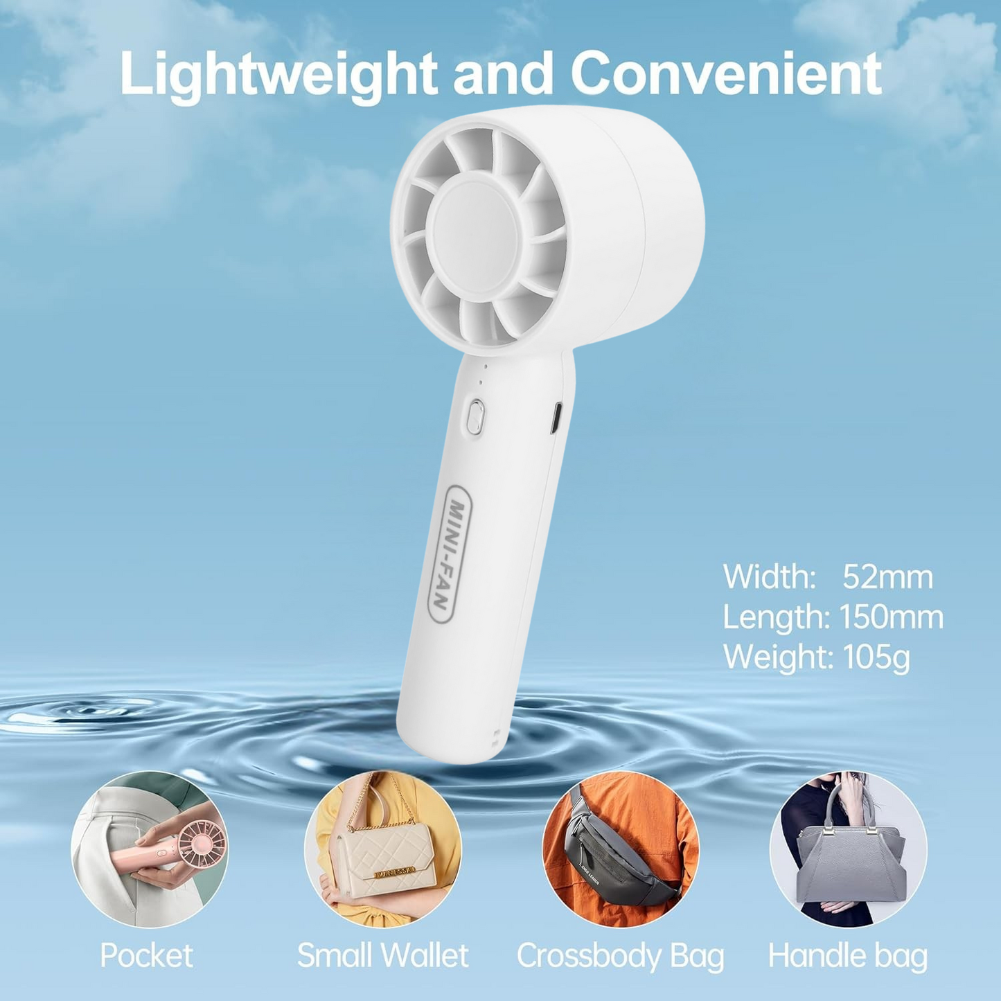 MuseMarket Portable Mini Handheld Fan