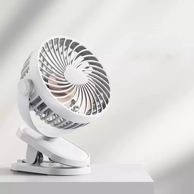 Adjustment Mini Personal Fan for Home Desktop Office Car Indoor Outdoor Travel (White Color)