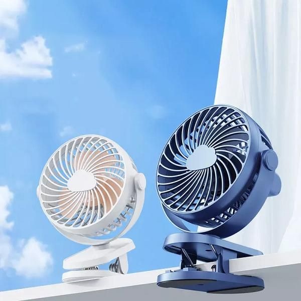 Adjustment Mini Personal Fan for Home Desktop Office Car Indoor Outdoor Travel (White Color)